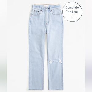 Abercrombie Ultra High Rise Ankle Straight Jean 28/6L